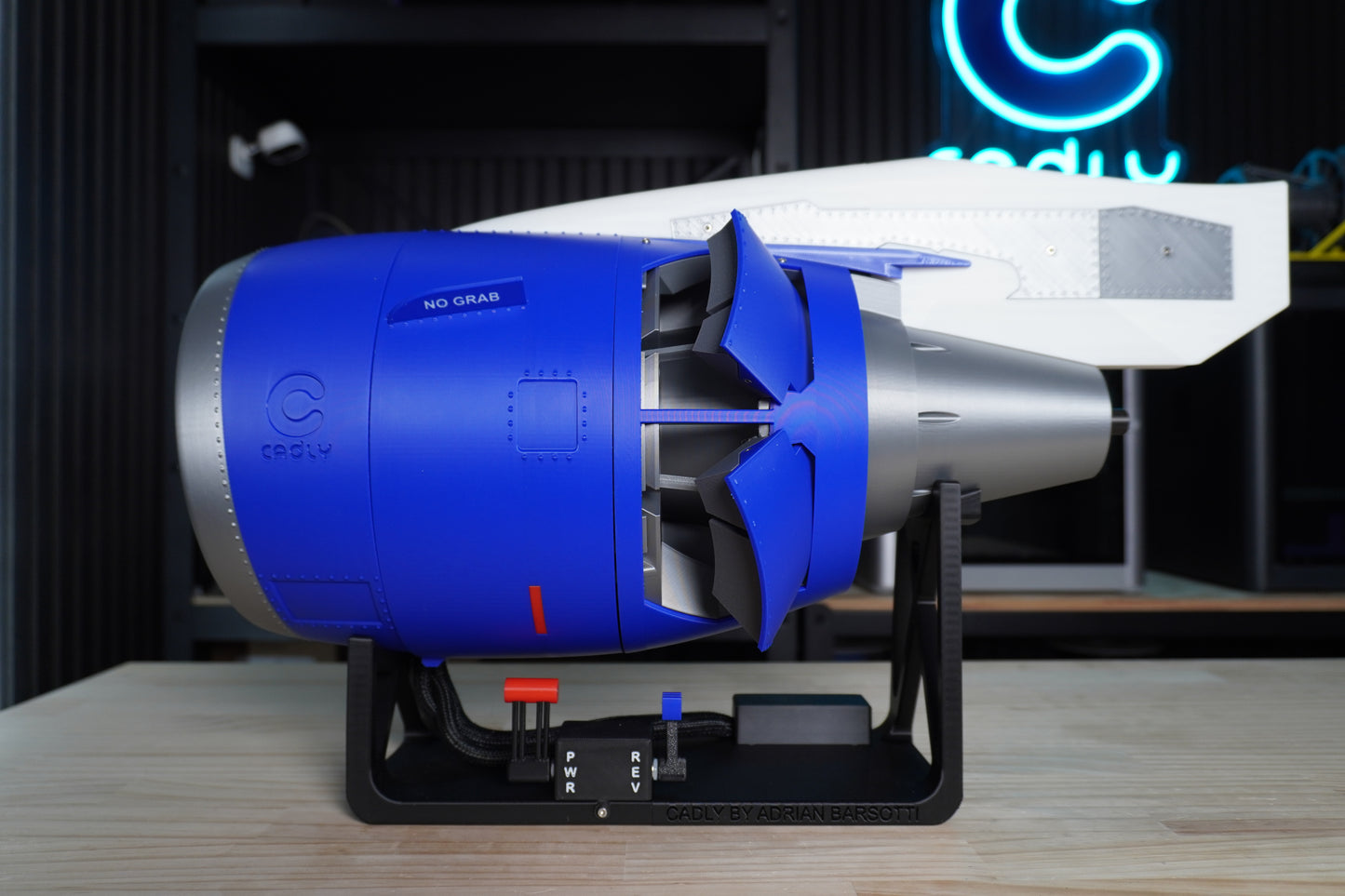 Electric Turbo Fan with Pivoting-Door Reverse Thrust
