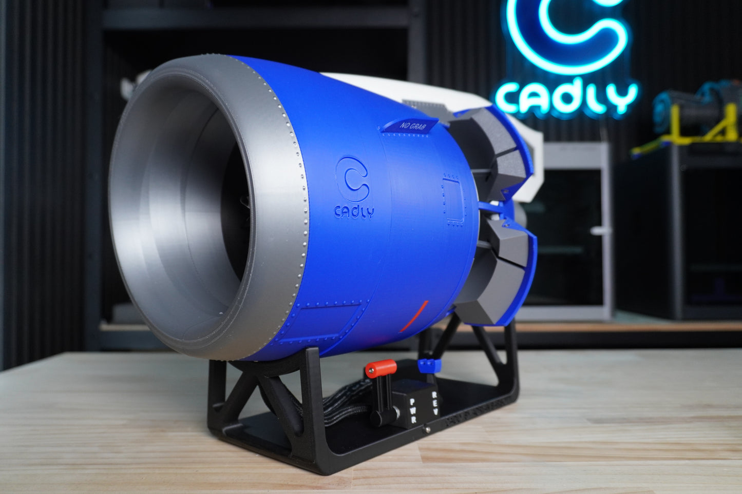 Electric Turbo Fan with Pivoting-Door Reverse Thrust