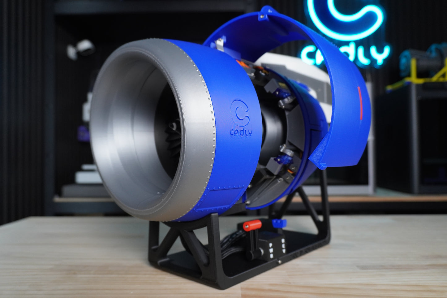 Electric Turbo Fan with Pivoting-Door Reverse Thrust