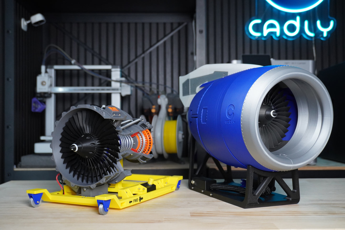 Electric Turbo Fan with Pivoting-Door Reverse Thrust