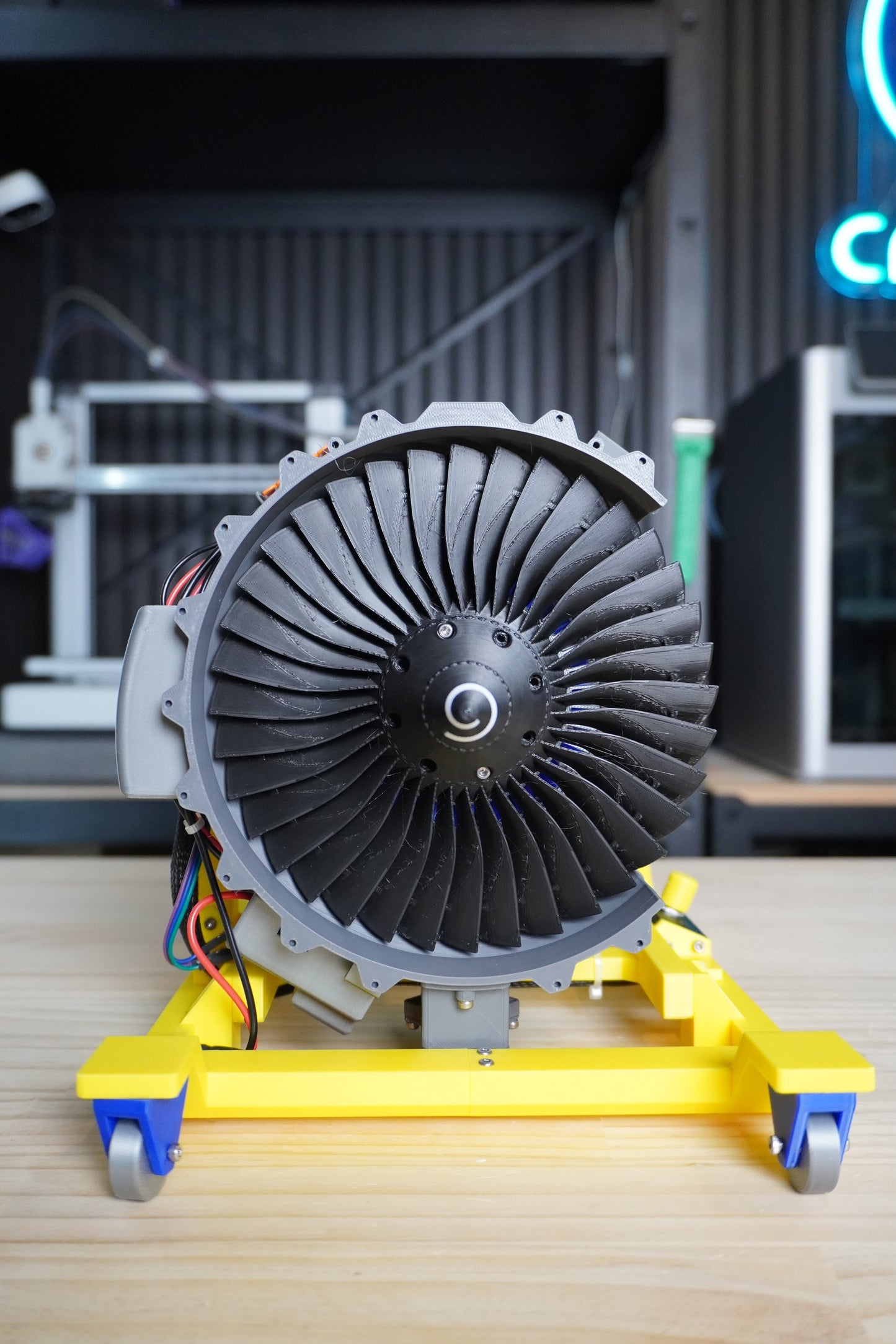 Electric Turbo Fan with Pivoting-Door Reverse Thrust